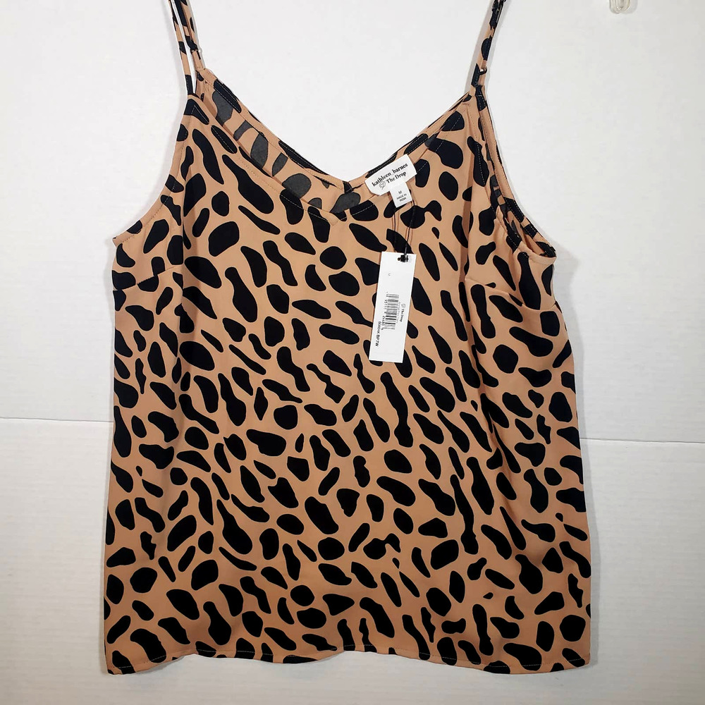 The Drop Leopard Cami Tank Kathleen Barnes M NWT New